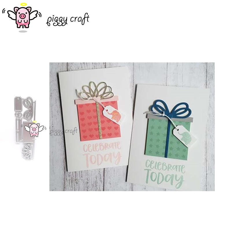 

Piggy Gift Box Stencil Metal Cutting Dies Stencil for DIY Scrapbooking Album Embossing Paper Cards Making Decor Crafts Die Cuts