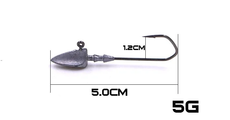 5 шт. 3,5 г-20 г свинцовый крючок рыболовные крючки треугольные острые аксессуары для рыбалки, крючок из углеродистой стали крючок для мягкой приманки специальный крючок