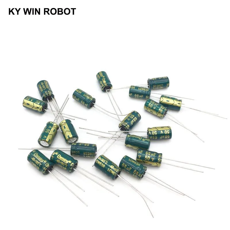 100pcs 33uF 50V Electrolytic Capacitors - 5x11mm, 105°C, For Electronics Repair