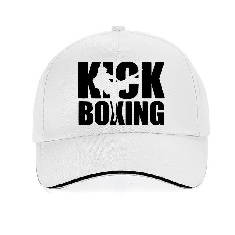 Kick Boxinger MMA бейсболка, хлопок, высокое качество, с принтом букв, боксерские кепки для мужчин и женщин, хип-хоп регулируемая бейсболка - Цвет: Белый