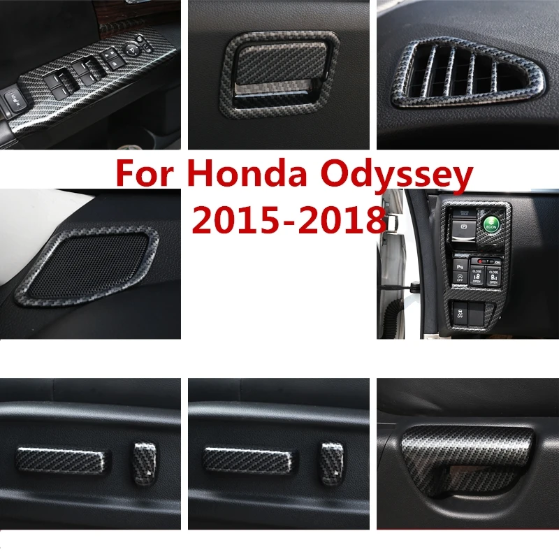 

For Honda Odyssey 2015-2018 Car Interior Full Mouldings Trim Sticker Car Covers Car AccessorieInterior decoration Accessories