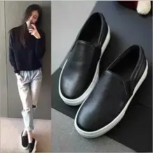 The latest spring and autumn solid color shoes Korean flat shoes black lazy shoes fashion shallow