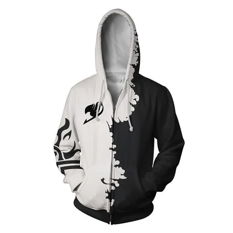 

Fairy Tail Gray Fullbuster Anime 3D Print Hoodies Sweatshirts Casual Jacket Men Cosplay Costume Cartoon harajuku