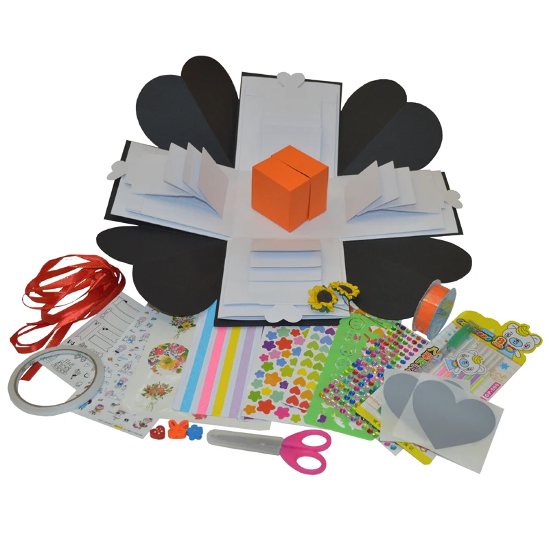 

Sulalin Explosion Box Paper Diy Surprise Love Explosion Box Gift Explosion Accessories Geschenkbox Wedding Giftbox For Husband