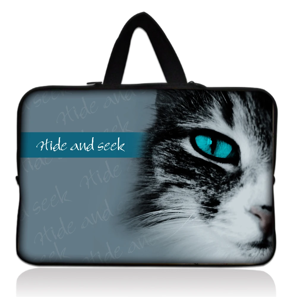 Cute Cat 17" 17.3" Neoprene Laptop Carrying Bag Sleeve Case Cover