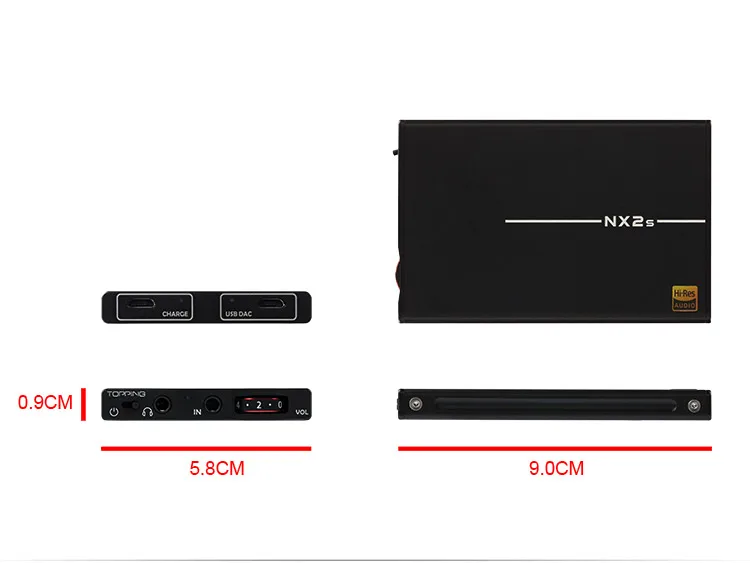 Топ NX2s ультра тонкий HIFI DAC усилитель для наушников LMH6643 + OPA1652 9 мм тонкий|headphone