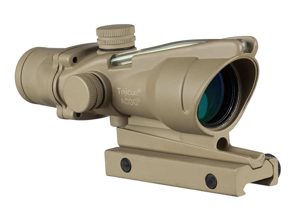 Caça Riflescope Acog Real Fibra Óptica Ponto Vermelho Iluminado Chevron Vidro Gravado Retículo Tático Visão 4x32 Mod. 1265500 14 Caça riflescope acog 4x32 real fibra óptica