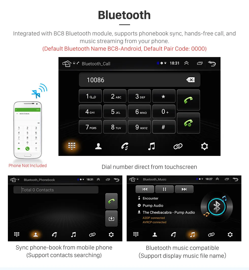 Top Harfey 9" HD Touchscrren Android 8.1 for Ford 2004-2011 Focus Exi AT Radio with GPS Navigation WIFI Bluetooth multimedia player 11