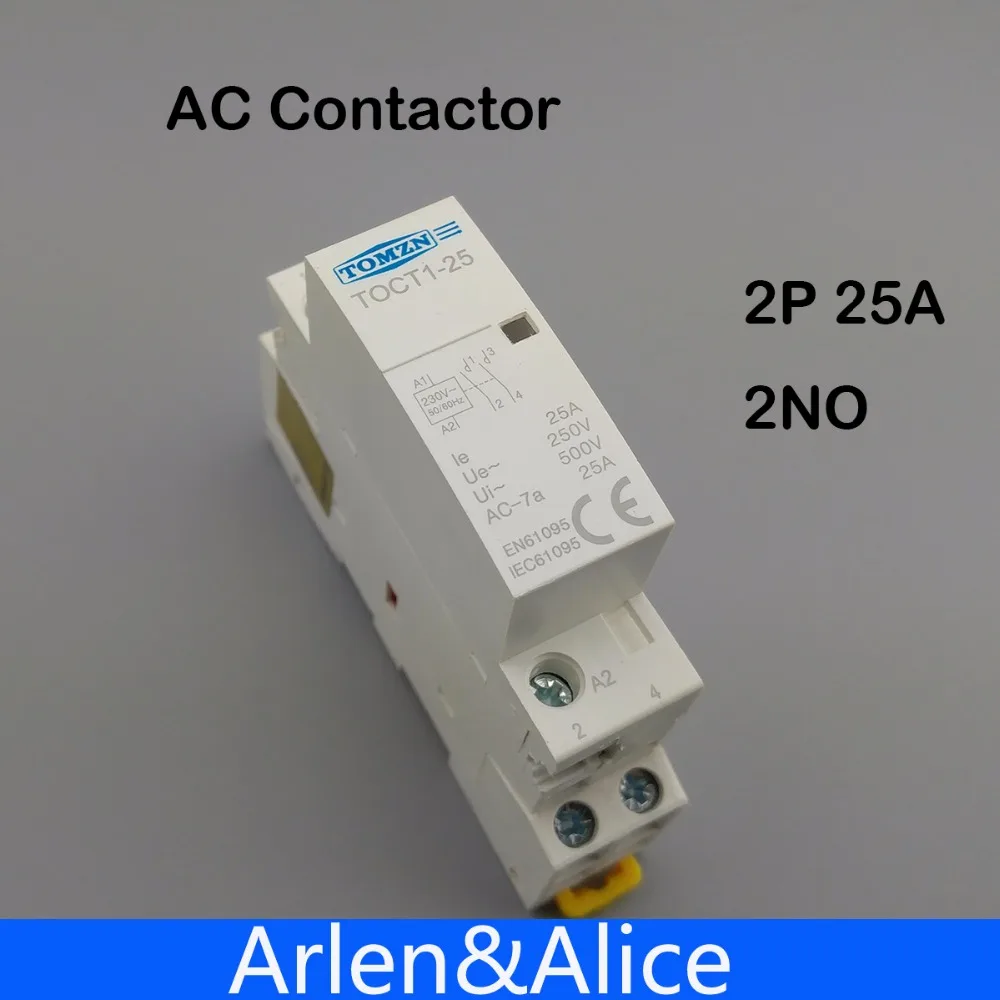 Contactor Modular TOCT1 2P 25A 220V/230V 50/60HZ para el hogar ...