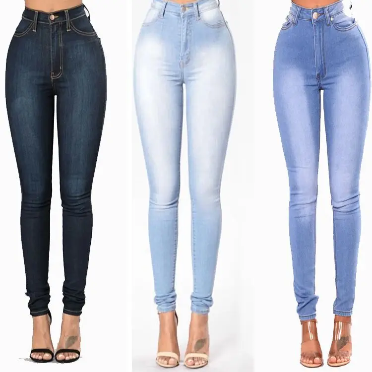 Джинсы для женщин, тонкие джинсы с высокой талией, женские эластичные джинсы размера плюс XXXL, женские джинсы, женские потертые повседневные обтягивающие брюки-карандаш