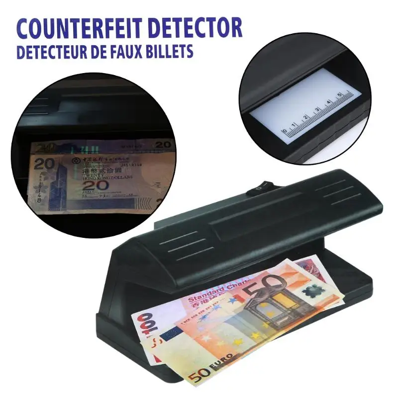 

Practical UV Light Money Detector Checker 4W 2019 Counterfeit Money Tester Bill Currency Fake Detector Checker EU Plug Useful