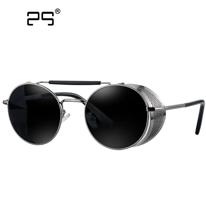 Buy COLECAO Steampunk Sunglasses Mens Round Sunglasses