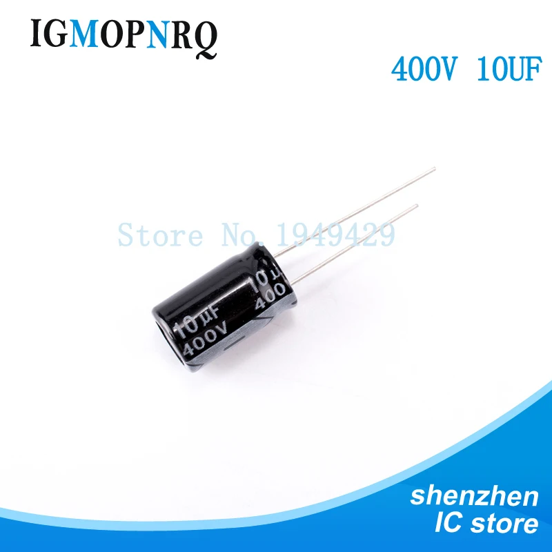 

20PCS/LOT Aluminum electrolytic capacitor 10uF 400V 10*16 Electrolytic Capacitor 400v 10uf