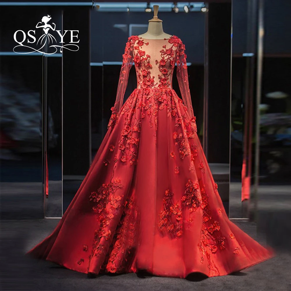 Red luxury dress