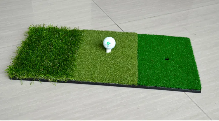 FUNGREEN 12''x24''Golf коврик для ударов Крытый Открытый Tri-Turf коврик для гольфа с тройниками отверстие практика коврик для гольфа переносной учебные