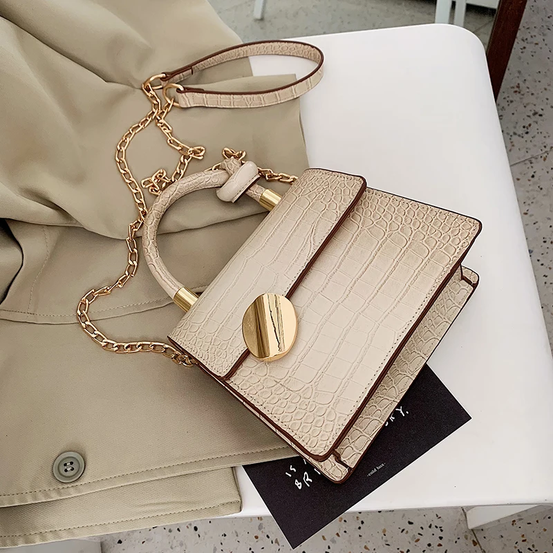 Элегантная женская сумка-тоут с камнями, модная новинка, высокое качество, женская дизайнерская сумка из искусственной кожи, сумка через плечо на цепочке