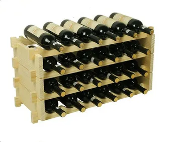 

Wooden wine frame Wine high-grade wood overlay display ornaments creative wine wine