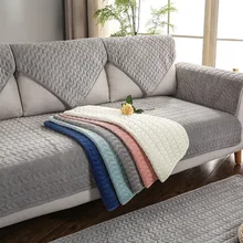 Gray Sofa Cover And Get Free Shipping On Aliexpress Sofa Covers For Living Room Gray Color Plush Cushion Couch Cover Modern Minimalist Corner