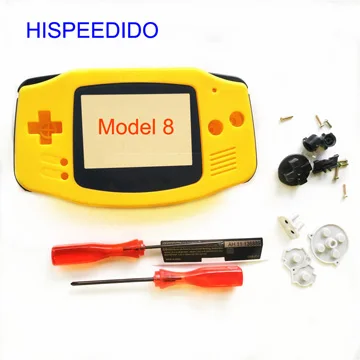 HISPEEDIDO 19 цветов корпус оболочки пакет для Nintendo Gameboy Advance консоли чехол Ремонт Часть для GBA с кнопочные подкладки - Цвет: Model 8