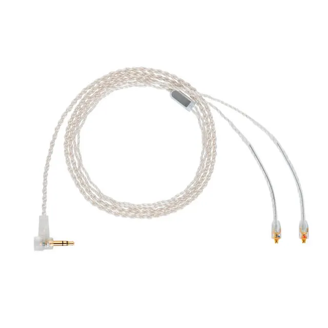 $US $35.69  OKCSC MMCX Earphone Cable Litz 4 cores silver plated copper wire earphone upgrade Cables for Shure 