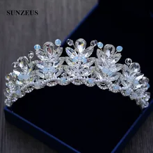 Головная повязка принцесса свадебная корона аксессуары для волос ручной работы из бисера Кристаллы блестящие диадемы украшения для волос невесты SHA08
