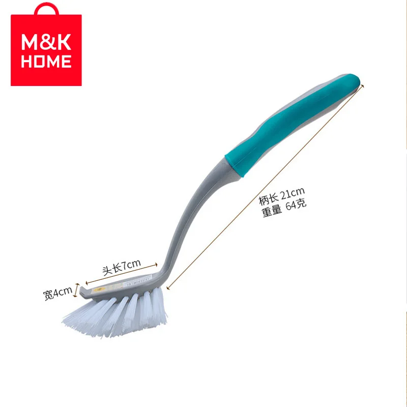 M&K HOME Kitchen Tools Nylon Degreasing Pot Brush Dishwashing Brush Long Handle Brush Kitchen