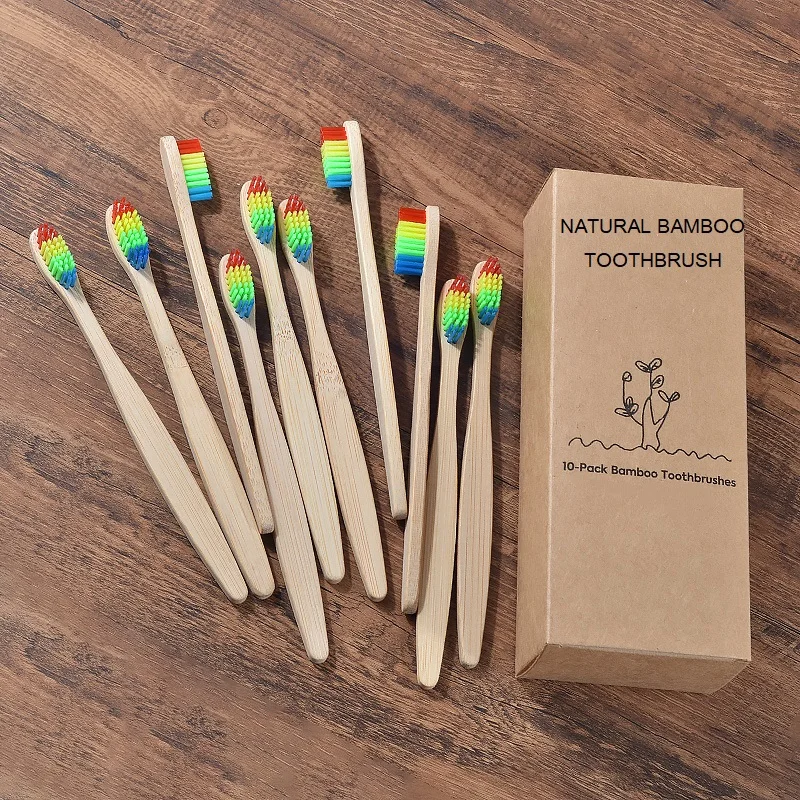 mixed color bamboo toothbrush Personal Care Appliances Oral Hygiene cb5feb1b7314637725a2e7: 10 Piece Beige|10 Piece Black|10 Piece Blue|10 Piece Brown|10 Piece Color Mix|10 Piece Mint green|10 Piece Purple|10 Piece Rainbows|10 Piece White|10 Piece yellow|1000Pcs color mixing|10PC Bamboo charcoal|10PC Kids Beige|10PC Kids Mixing