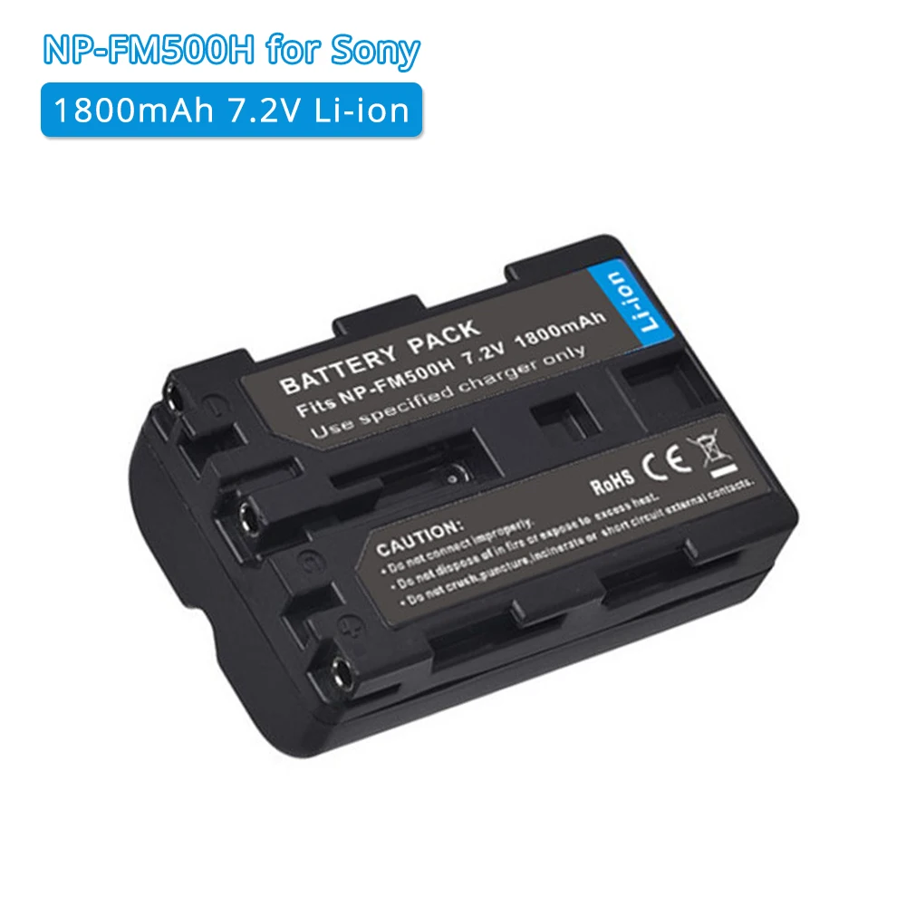Сменный литий ионный аккумулятор NPFM500H NP FM500H FM55H 1800 мАч для камеры Sony A58 A65 A77 A99 A100 A350
