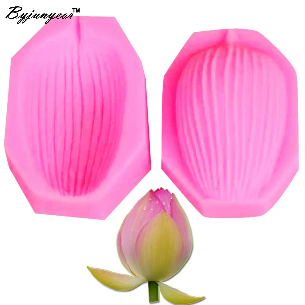 

M448 HOT! Lotus Styling Silicone Mold Fondant Chocolate Soap Mould Cake Decorator tools Sugar Craft Bakeware,5*3.8*2cm