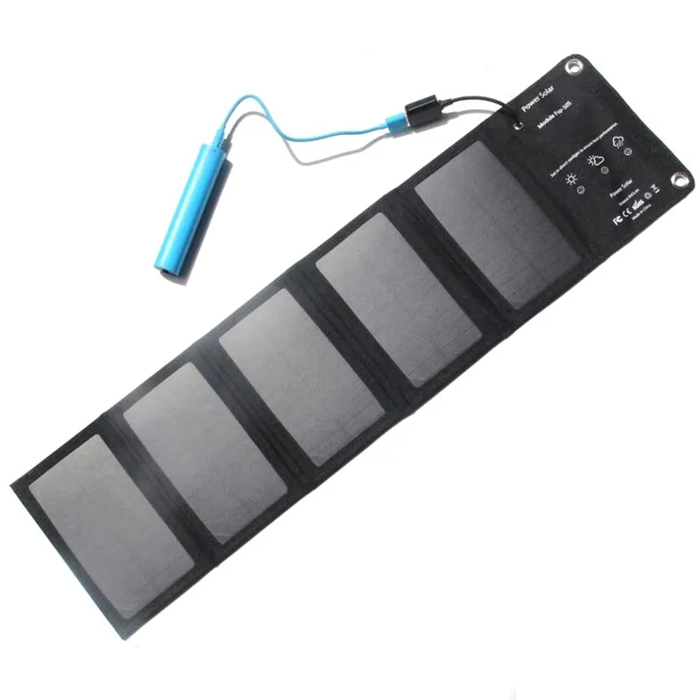 

Solar Power Bank Camp Outdoors Tool Monocrystalline Silicon 10W Solar Charger Panel Charger 5V Waterproof USB Solar Panel