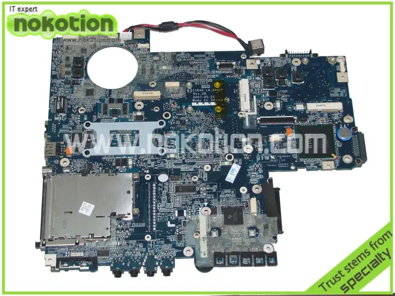 NOKOTION = исраа LA-3441P REV 2B K000057540 материнская плата для ноутбука Toshiba Satellite P200 P205 965GM плата