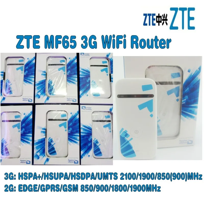 Набор из 50 шт. разблокированный совершенно новый ZTE MF65 Mini 3G 21 Мбит/с беспроводной Wi