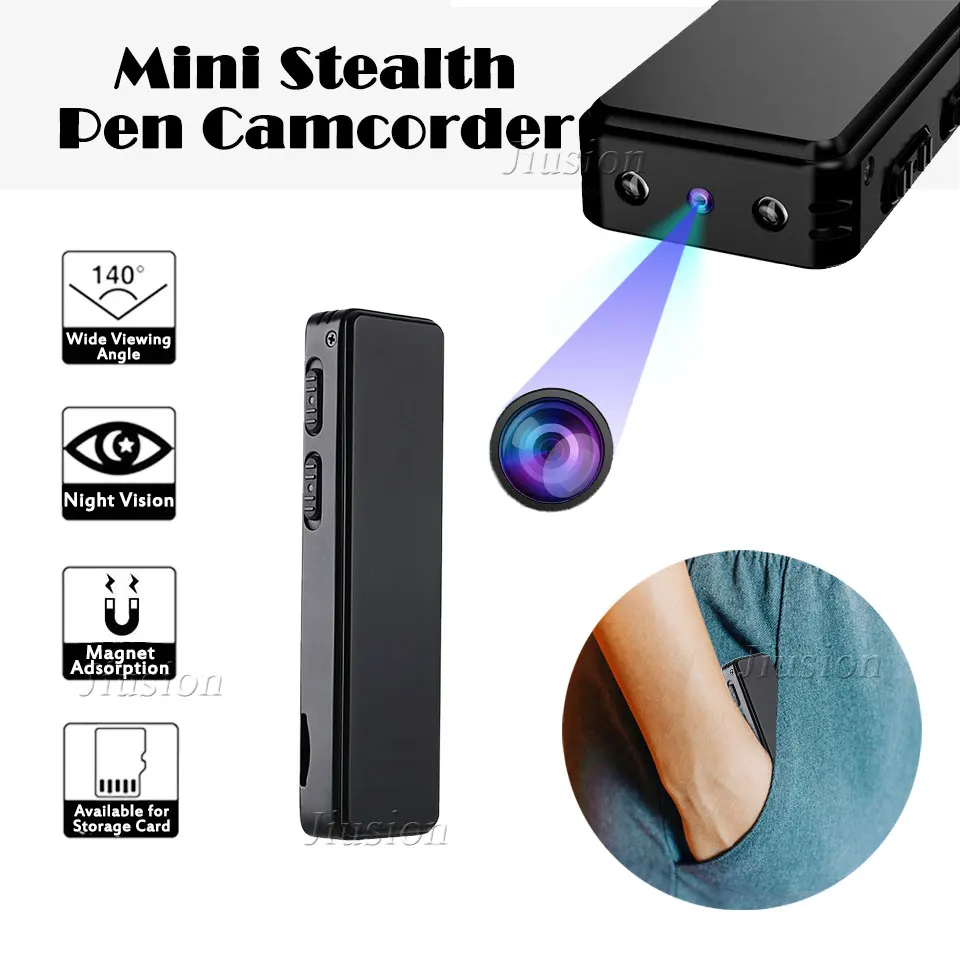 

Magnetic HD Mini Consumer Camera Stealth Video Audio Recorder 720P 1080P Pen Micro Cam 1100mAh Capactiy Small PC Camcorder