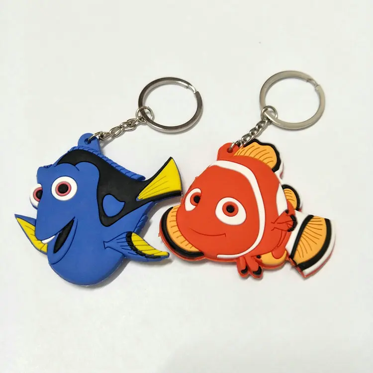 1 шт. 6 см поиск рыба Немо аниме-брелок для ключей пвх фигурный брелок милые игрушки брелок держатель для ключей подарок на день рождения