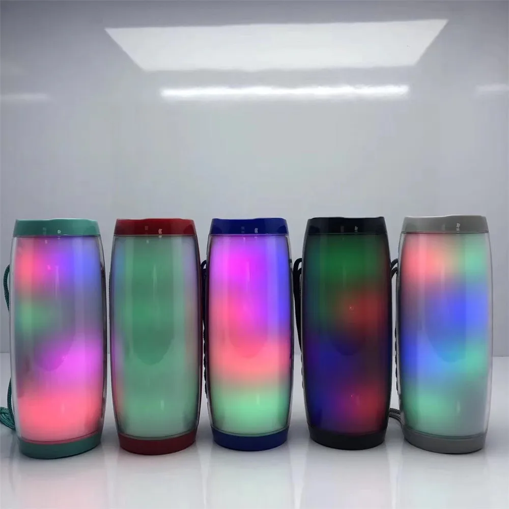 

LED Portable Bluetooth Speaker Waterproof fm radio Wireless boombox Mini Column bass subwoofer mp3 USB Computer tv sound bar Box