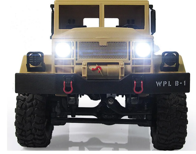 4WD военный Радиоуправляемый грузовик 2,4 г WPLB-14 внедорожный автомобиль дистанционного моделирования военный автомобиль скалолазание автомобиль игрушки для детей