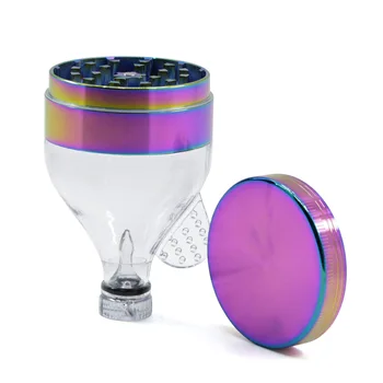 

3Layer Diameter 63mm IceBlue Zinc Alloy Mill Smoke Spice Crusher Muller Tobacco Hereb Grinder Somking Cigarette Accessories 2020