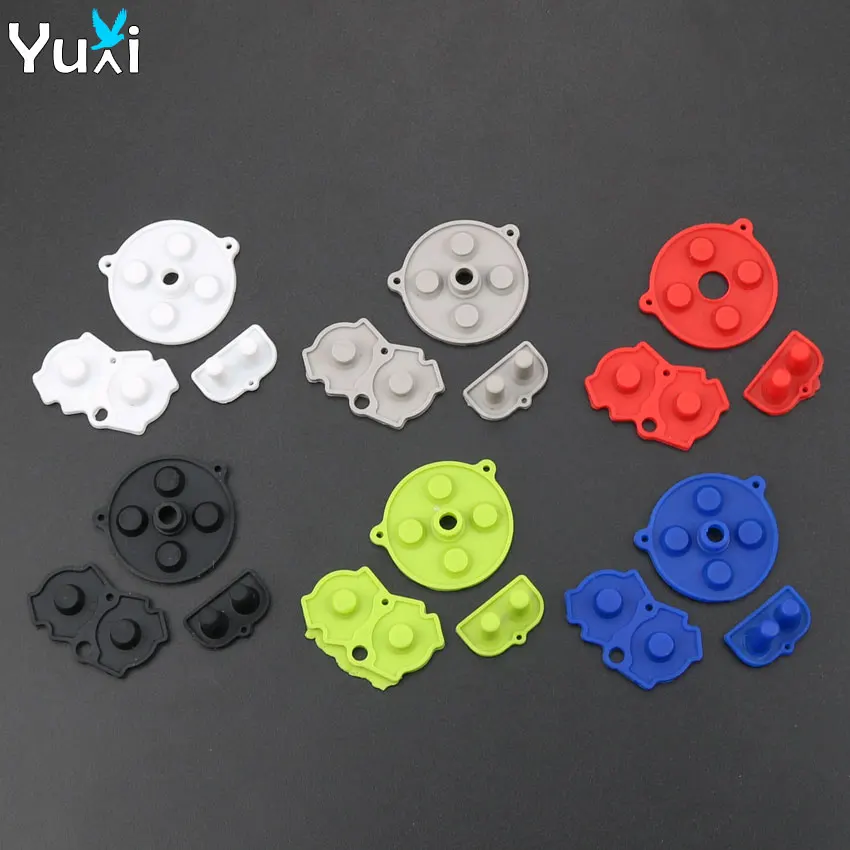 

YuXi 1 set Colorful Rubber Conductive Buttons A-B D-pad for GameBoy Advance GBA Silicone Start Select Keypad