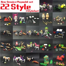 22 Style 7 5cm Playmobil Dolls City Zoo Kit toys Children s Petting Zoo Building Kit