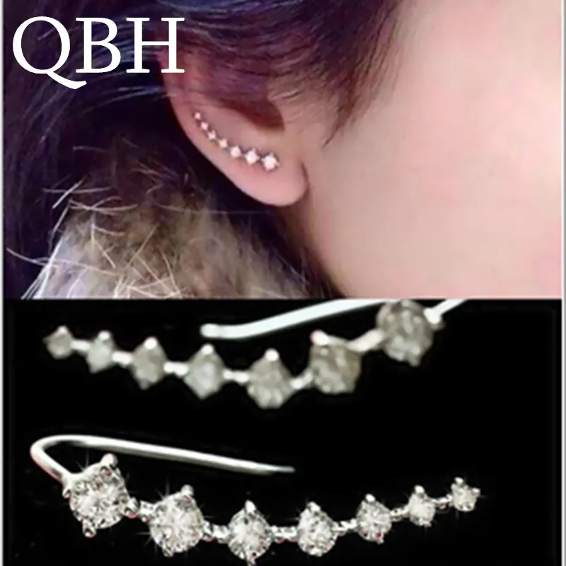 Серьги клипсы женские с кристаллами в виде неба и звезд|clip earrings for women|clip earringsfashion