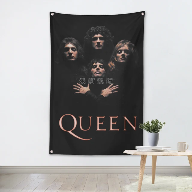 QUEEN Music Band Banners Wall Flags Tapestry Cloth Art Bar Cafe Hotel