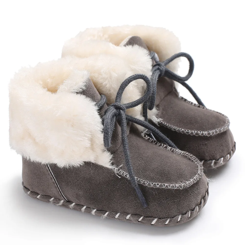 Детская обувь зимние сапоги для мальчиков и девочек детская мягкая подошва обувь для малышей плюс бархатные сапоги детские пинетки