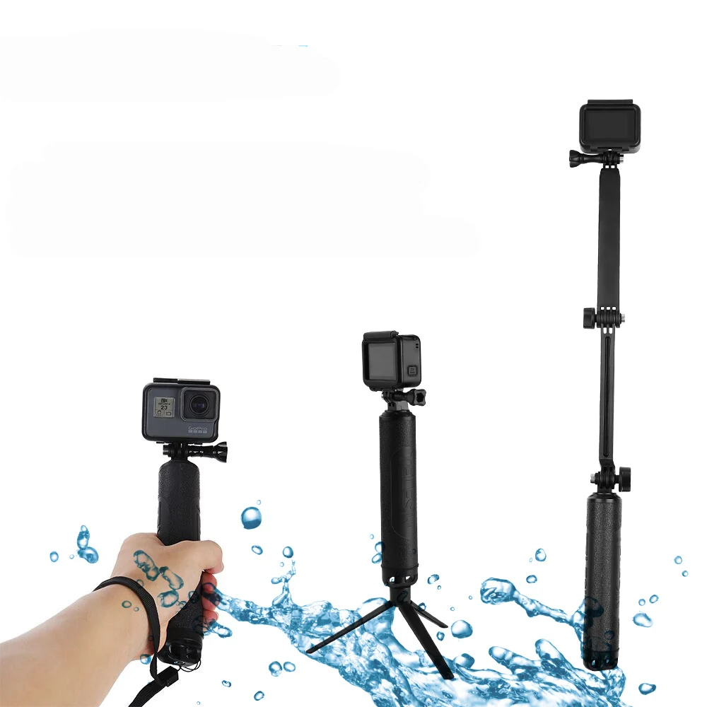 

Waterproof Selfie Stick Long Floating Hand Grip 3-Way Grip Arm Monopod Pole Tripod for GoPro Xiaomi YI SJCAM EKEN action Camera