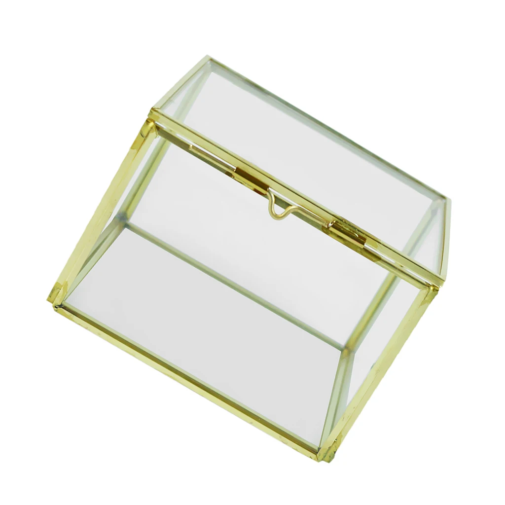 Необычные стеклянные геометрические суккулентные цветочные вазы коробка террариума контейнер для украшения дома подарок - Цвет: Clear 8