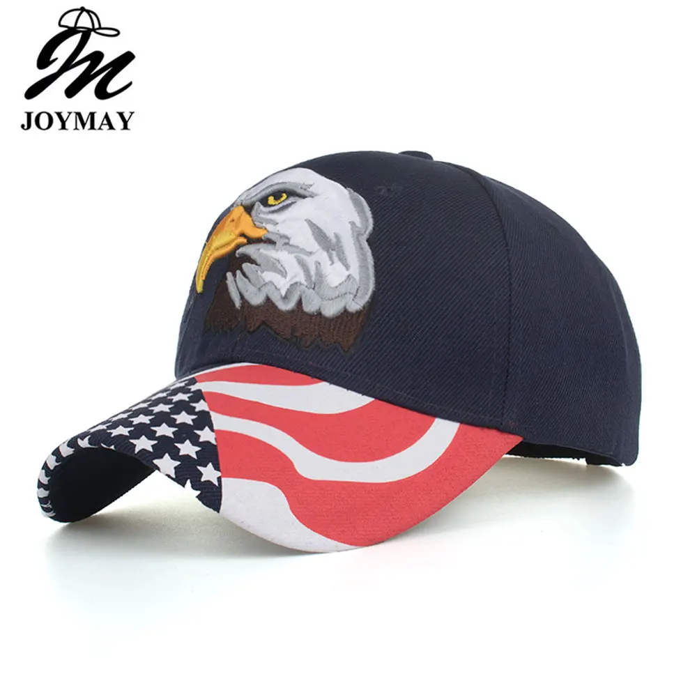 Joymay американский флаг Haliaeetus leucocephalus вышивка бейсбольная кепка спортивные уличные шапки B629