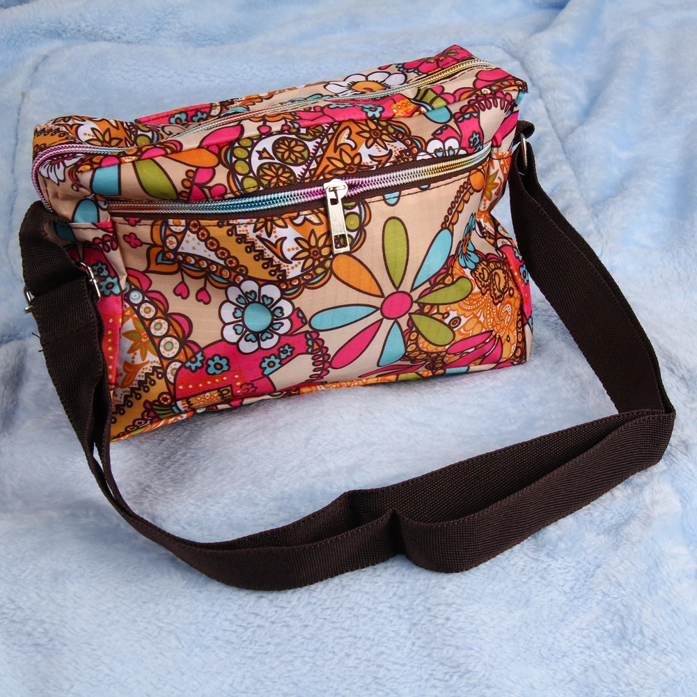 

2018 Women Messenger Bags Print Floral Cross Body Shoulder Canvas Hobo Bag Nylon Oxford Fabric Women's Handbag Bolsas Femininas