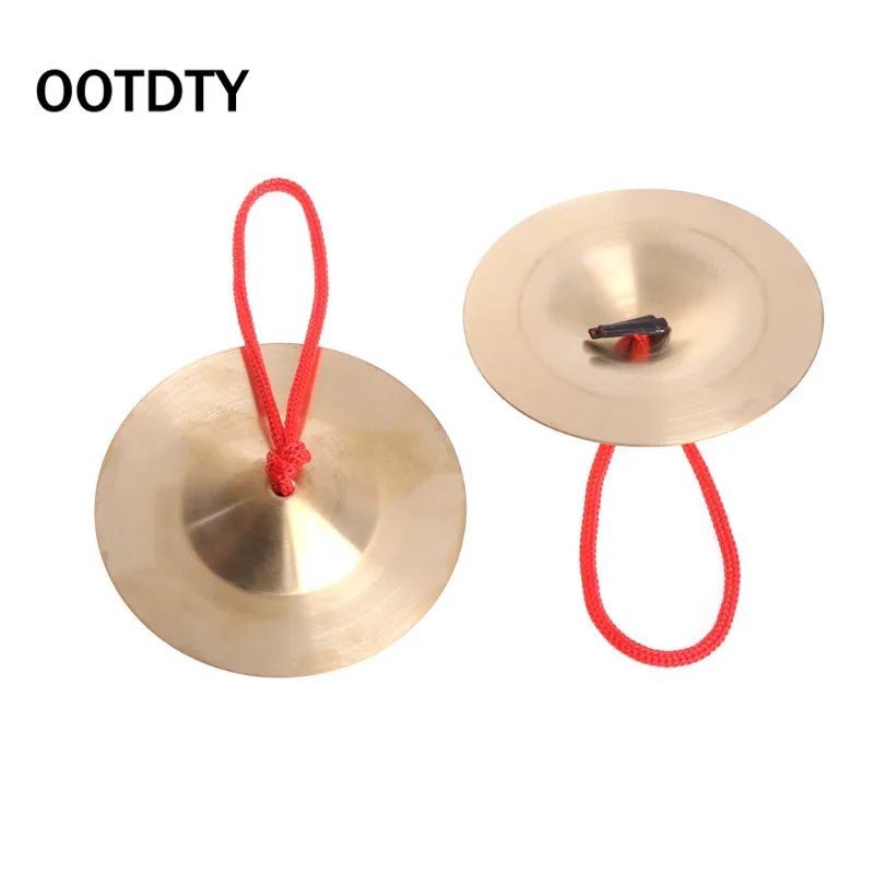 

OOTDTY Copper Cymbal Hand Percussion Orff instruments Kids Gift Toys Early Educationaly