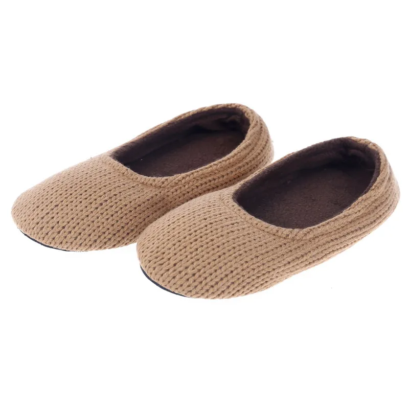 

(Ship from US)Fralosha Warm Home Women Wool Shoes Cotton Plush Female Floor Shoes Fleece Indoor Shoes Woman Home Slippers
