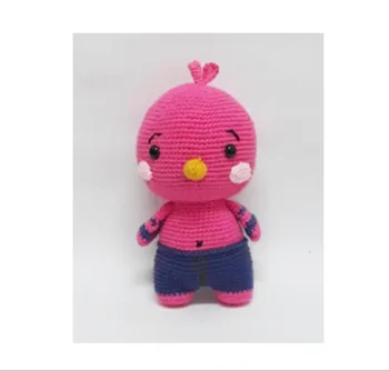 

crochet toys amigurumi rattle fashion doll birdie model number SQ0023