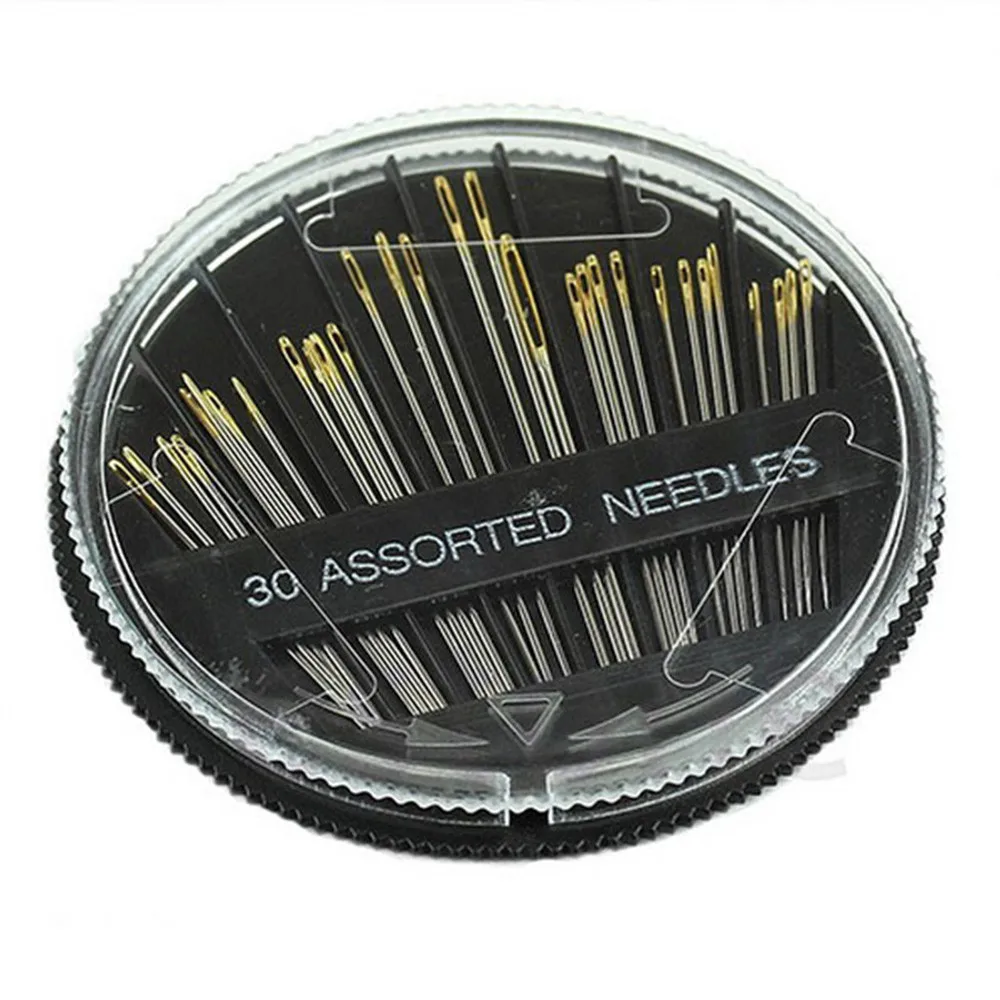 

30PCS Old man Blind Man Knitting Needles Easy to go through from side Hand Sewing Embroidery Tool DIY Needlework Plus